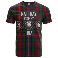 Rattray of Lude Clan DNA In Me Tartan Crest T-Shirt