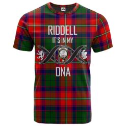 Riddell Clan DNA In Me Tartan Crest T-Shirt