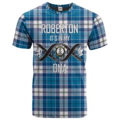 Roberton Clan DNA In Me Tartan Crest T-Shirt