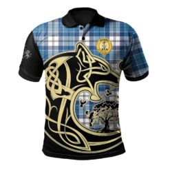 Roberton Clan Polo Shirt Viking Wolf