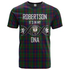 Robertson 01 Clan DNA In Me Tartan Crest T-Shirt