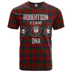 Robertson 02 Clan DNA In Me Tartan Crest T-Shirt