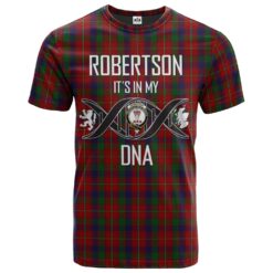 Robertson 03 Clan DNA In Me Tartan Crest T-Shirt