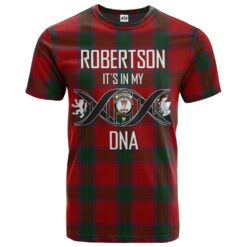 Robertson 04 Clan DNA In Me Tartan Crest T-Shirt