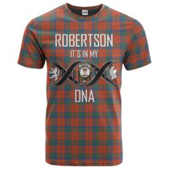 Robertson Ancient Clan DNA In Me Tartan Crest T-Shirt