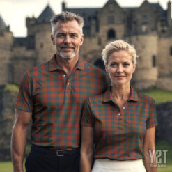 Robertson Ancient Scottish Clan Tartan Polo Shirt - Authentic Heritage Apparel