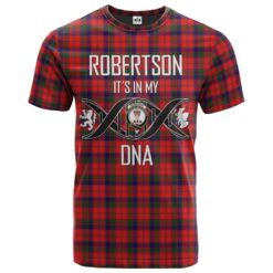 Robertson Modern Clan DNA In Me Tartan Crest T-Shirt