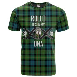 Rollo Ancient Clan DNA In Me Tartan Crest T-Shirt
