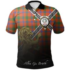 Ross Ancient Polo Shirts Tartan Crest Celtic Scotland Lion