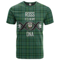 Ross Hunting Ancient Clan DNA In Me Tartan Crest T-Shirt