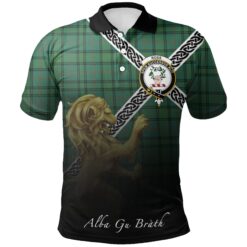Ross Hunting Ancient Polo Shirts Tartan Crest Celtic Scotland Lion