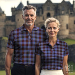 Rutherford Scottish Clan Tartan Polo Shirt - Authentic Heritage Apparel