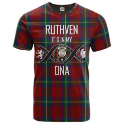 Ruthven V Clan DNA In Me Tartan Crest T-Shirt