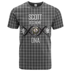 Scott 03 Clan DNA In Me Tartan Crest T-Shirt