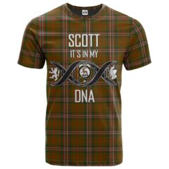 Scott Brown Modern Clan DNA In Me Tartan Crest T-Shirt