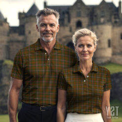 Scott Brown Modern Scottish Clan Tartan Polo Shirt - Authentic Heritage Apparel