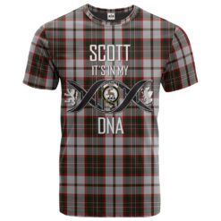 Scott Dress 01 Clan DNA In Me Tartan Crest T-Shirt