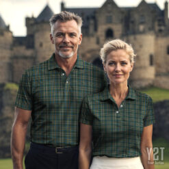 Scott Green Ancient Scottish Clan Tartan Polo Shirt - Authentic Heritage Apparel