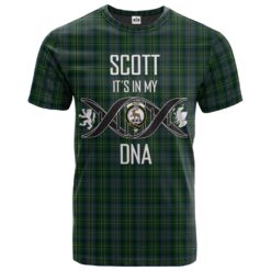 Scott Hunting 02 Clan DNA In Me Tartan Crest T-Shirt
