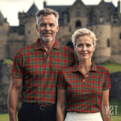 Scottish MacLean of Duart Modern Scottish Clan Tartan Polo Shirt - Authentic Heritage Apparel