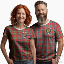 Scottish MacLean of Duart Modern Scottish Tartan T-shirt with Crest – Authentic Clan Apparel
