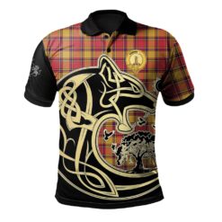 Scrymgeour Clan Polo Shirt Viking Wolf