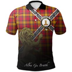 Scrymgeour Polo Shirts Tartan Crest Celtic Scotland Lion