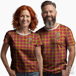 Scrymgeour Scottish Tartan T-shirt with Crest – Authentic Clan Apparel