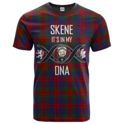 Skene of Cromar 01 Clan DNA In Me Tartan Crest T-Shirt