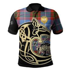 Skirving Clan Polo Shirt Viking Wolf