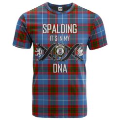 Spalding Clan DNA In Me Tartan Crest T-Shirt