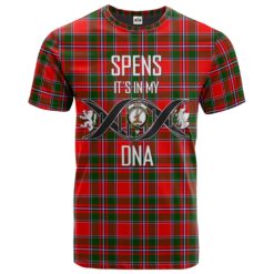 Spens Modern Clan DNA In Me Tartan Crest T-Shirt