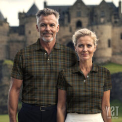 Stewart Hunting Weathered Scottish Clan Tartan Polo Shirt - Authentic Heritage Apparel