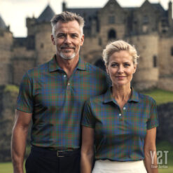 Stewart of Appin Hunting Ancient Scottish Clan Tartan Polo Shirt - Authentic Heritage Apparel