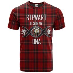 Stewart of Rothesay 01 Clan DNA In Me Tartan Crest T-Shirt