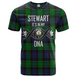 Stewart Old Modern Clan DNA In Me Tartan Crest T-Shirt
