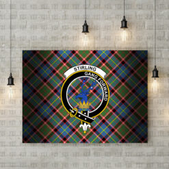 Stirling (of Cadder-Present Chief) Crest Canvas New