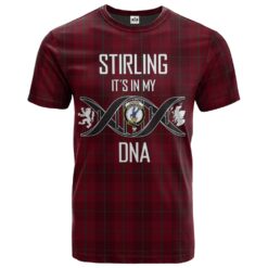 Stirling of Keir Clan DNA In Me Tartan Crest T-Shirt