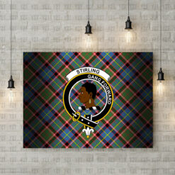 Stirling (of Keir) Crest Canvas New