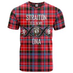 Straiton Clan DNA In Me Tartan Crest T-Shirt