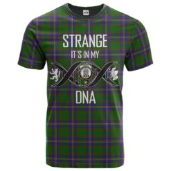 Strange of Balkaskie Clan DNA In Me Tartan Crest T-Shirt