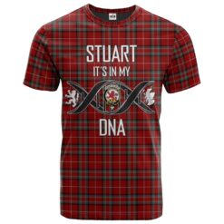 Stuart of Bute Clan DNA In Me Tartan Crest T-Shirt