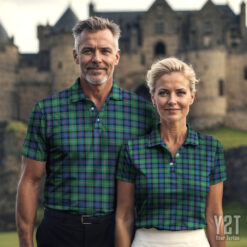 Sutherland Ancient Scottish Clan Tartan Polo Shirt - Authentic Heritage Apparel