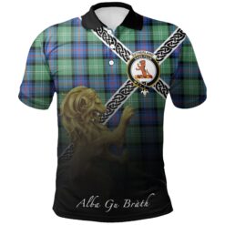 Sutherland Old Ancient Polo Shirts Tartan Crest Celtic Scotland Lion