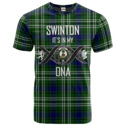 Swinton Clan DNA In Me Tartan Crest T-Shirt
