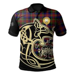 Tennant Clan Polo Shirt Viking Wolf