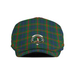 The Gentleman’s Aiton Clan Tartan Crest Jeff Cap - Tartan Flat Cap