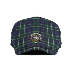 The Gentleman’s Allardice Clan Tartan Crest Jeff Cap - Tartan Flat Cap