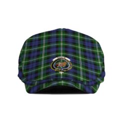 The Gentleman’s Baillie Clan Tartan Crest Jeff Cap - Tartan Flat Cap