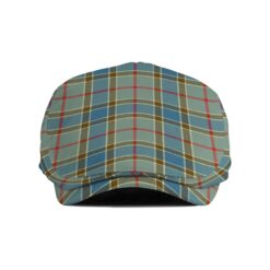 The Gentleman’s Balfour Blue Clan Tartan Jeff Cap - Tartan Flat Cap